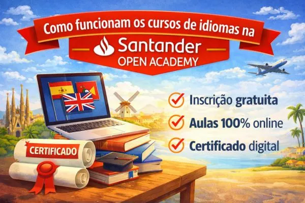 Como Funcionam os Cursos de Idiomas do Santander Open Academy